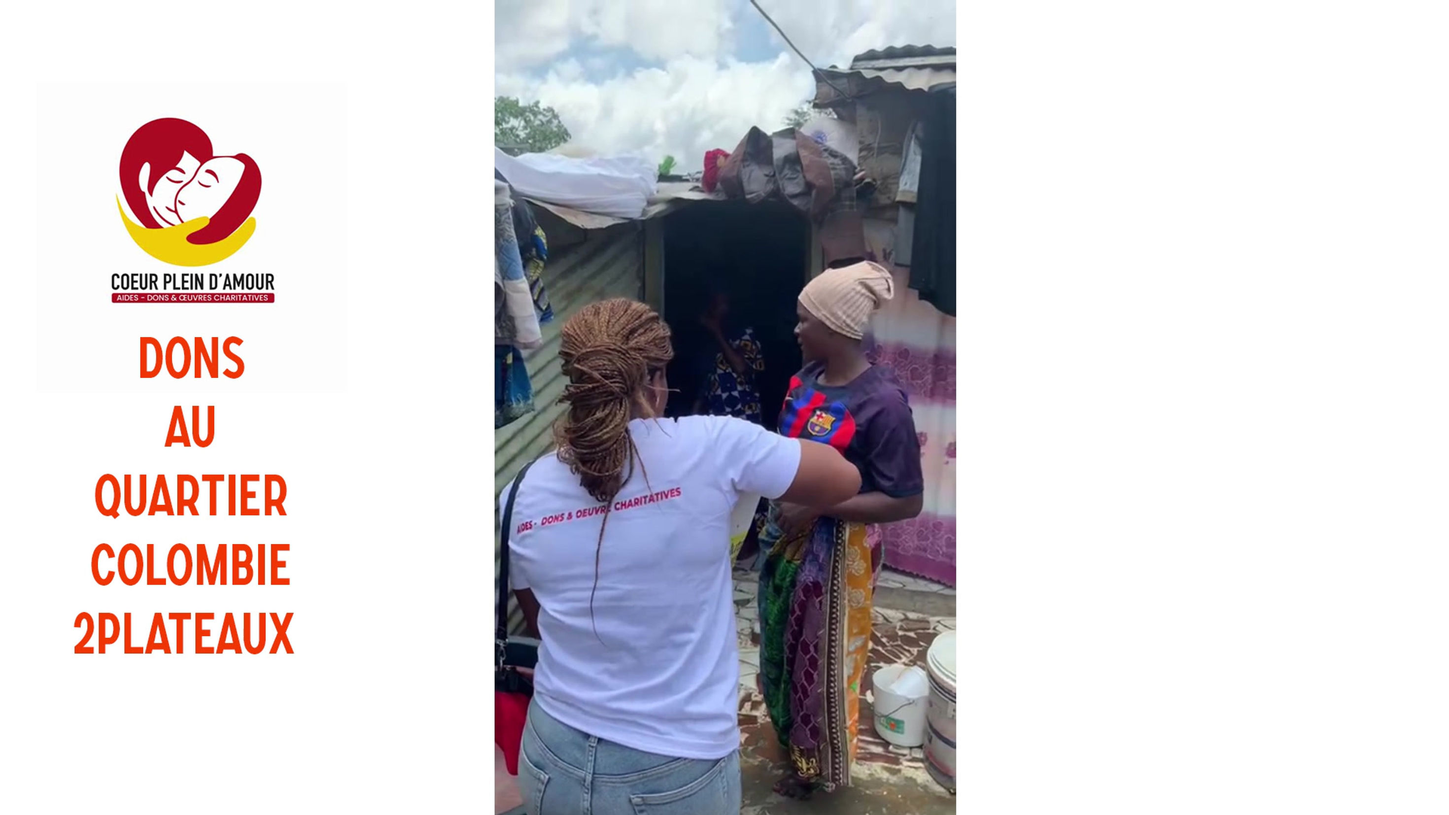 DONS AUX FAMILLES DÉMUNIES ( COCODY COLOMBIE É PLATEAUX )